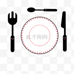 建模叉子图片_西餐厅宣传用西餐用具图标
