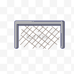 足球运动矢量图图片_mbe风格俄罗斯世界杯足球球门矢量