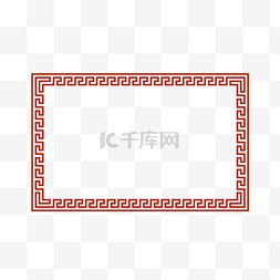 新年边框矢量图片_春节新年中国风红色矢量边框元素