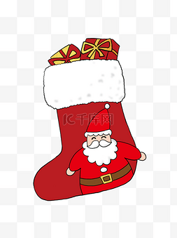 圣诞袜礼物图片_圣诞老人圣诞袜