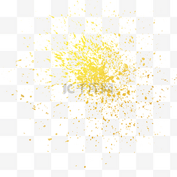 光效粒子爆炸图片_金色粉尘装饰图案