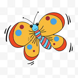 彩色手绘翅膀图片_手绘蜜蜂动物