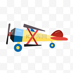 儿童手绘卡通飞机图片_手绘玩具飞机插画