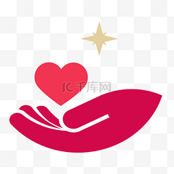 心形，金色心形，淘宝素材，情人节元素图片_公益慈善标志爱心装饰
