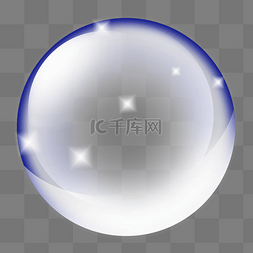 圆球透明图片_彩色泡泡吹泡泡插画