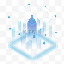 建筑图片_2.5D逐步互联网技术场景的插图