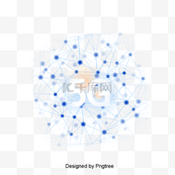 点线连接图片_蓝点3d5g通信网络元件