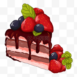 水果店宣传图片_草莓蛋糕甜品