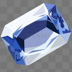 蓝水晶宝石 