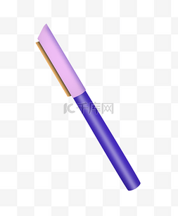 紫色圆珠笔图案插图
