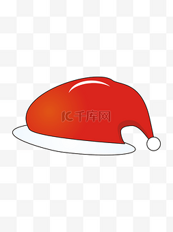圣诞帽子卡通图片_圣诞元素圣诞帽子卡通风圣诞老人