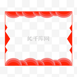 框架中国风图片_新年红色框架
