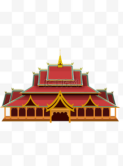云南勐泐大佛寺卡通建筑