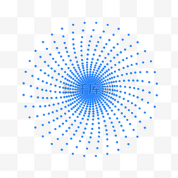蓝色圆点球体设计素材
