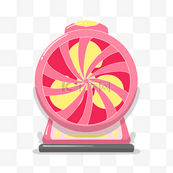 粉色的可爱电风扇