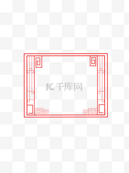 中国风边框之复古古典方框