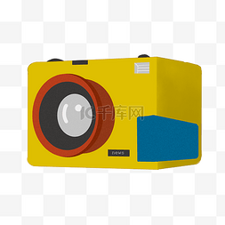 黄色数码照相机