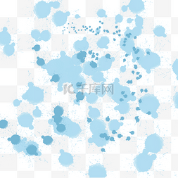 化妆品简约小清新图片_蓝色水滴喷溅雨水