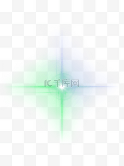 光速图片_蓝绿色渐变光束光效可商用元素