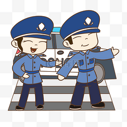 警服图片_交通安全交警和警车