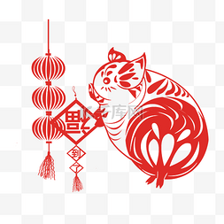 猪剪纸福字图片_2019年猪年剪纸贴画