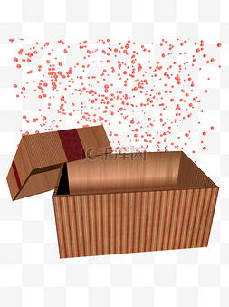 C4D圣诞礼物盒节日古典传统粒子背
