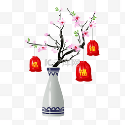 小福字图片_新年福字福袋贺鲜花