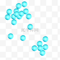 医疗结构图片_蓝色矢量细胞分裂图