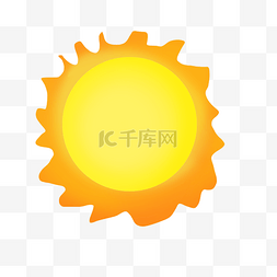 卡通夏天太阳插画