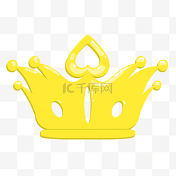 黄色皇冠装饰