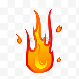防火标志图片_燃烧得卷起来的火