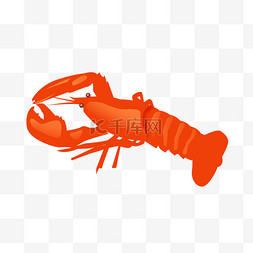 餐饮icon图片_红色吃货节小龙虾