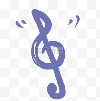 蓝色的音乐符号