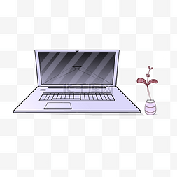 ppt贴图图片_装饰笔记本植物电脑桌