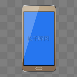 蓝色手机边框图片_外壳手机模型