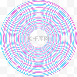 蓝紫色流线图片_蓝紫色圆形渐变线条元素