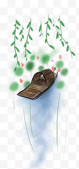 中国风传统古风船只