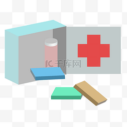 医疗药盒图片_公共医疗药箱