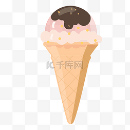 冰淇淋草莓图片_巧克力草莓甜筒 