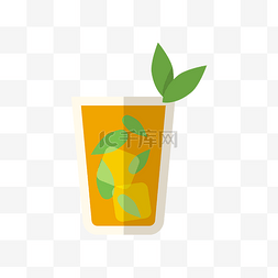 饮料冰镇饮料图片_绿叶健康橙汁
