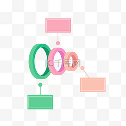 图表制作图片_简约风格PPT圆环流程图元素