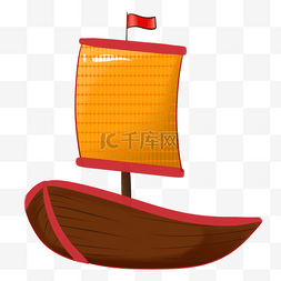 夏日海上运动帆船