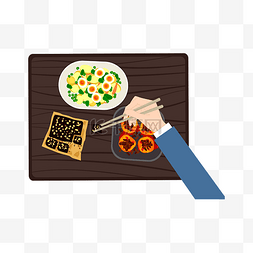 菜谱背景素材图片_矢量手绘卡通食物
