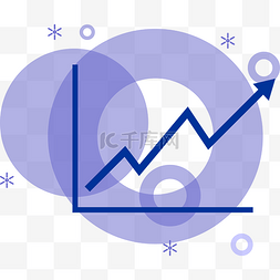 图标透明底图片_紫色平面图表图标元素
