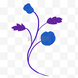 蓝色的玫瑰花花藤
