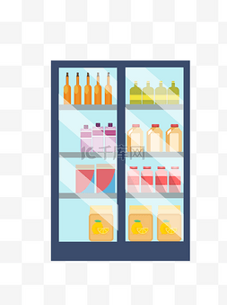 冷冻榴莲酥图片_扁平化超市冷冻柜和饮料设计