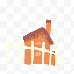 橙色房子建筑