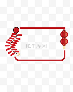 新年红色ppt图片_矢量手绘中国风边框