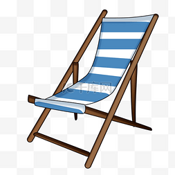 夏天到了图片_卡通沙滩椅子素材