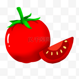 番茄装饰画大自然培育西红柿
